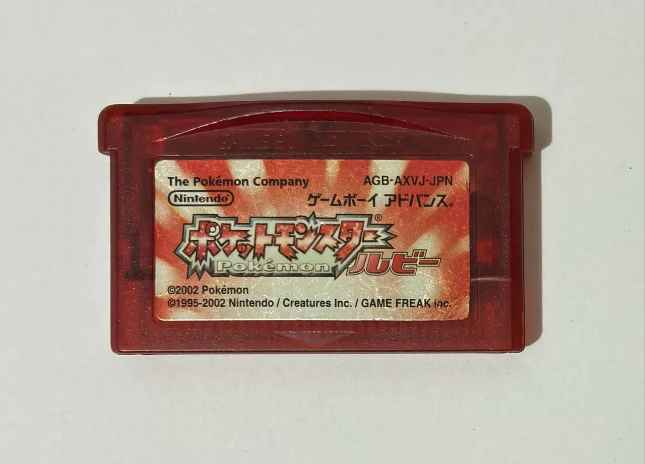 Pokémon Ruby Nintendo game boy Advance 