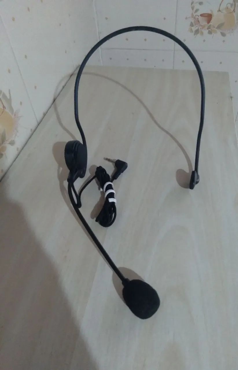 Microfone headset c/fio