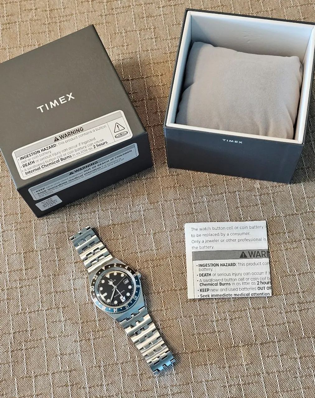 Relógio Timex Q Quartz GMT TW2V38100 - Foto 4