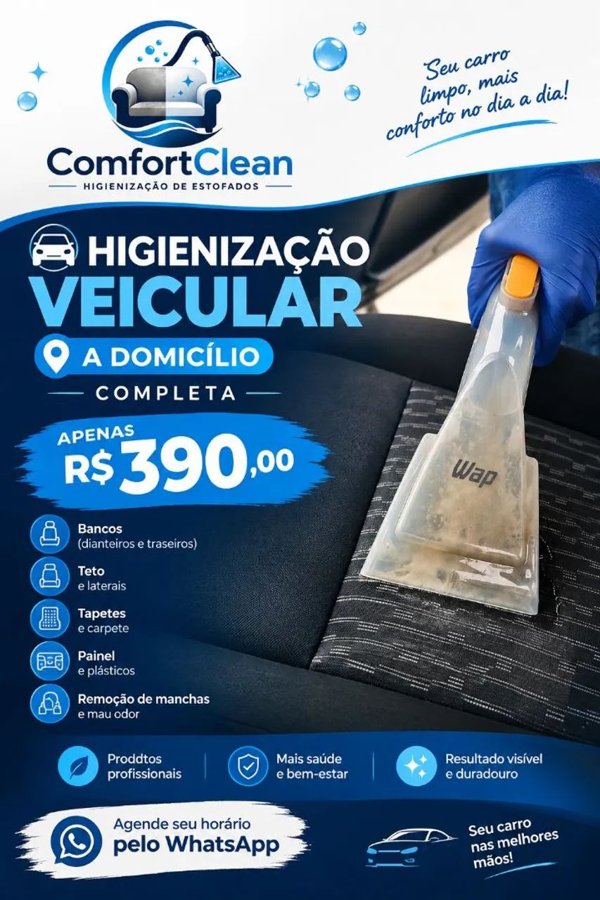 Higienização de veículos 