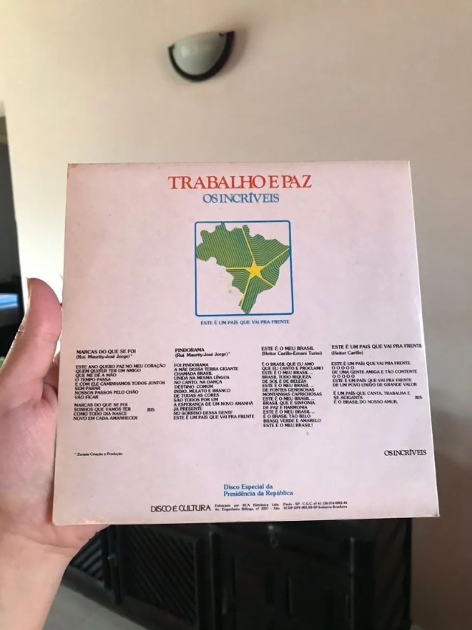 vinil compacto os incríveis trabalho e paz 1976 - Foto 3