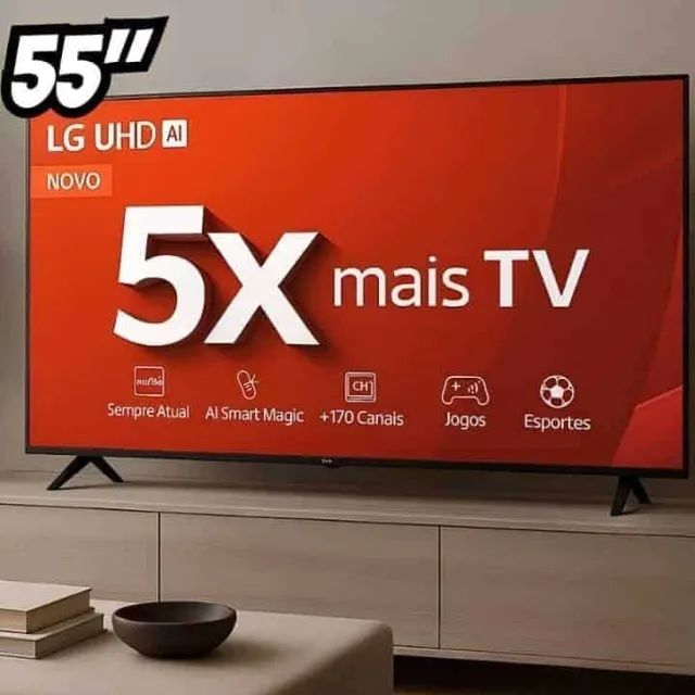 LG 55" 4K Smart TV ThinQ AI ? Estado de Nova - Foto 3