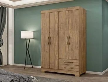 Guarda Roupa 4 Portas 2 Gavetas - Oferta!