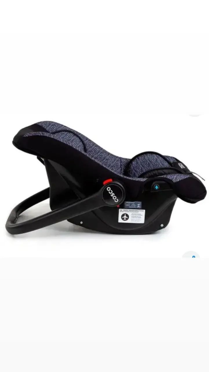 Bebê conforto marca cosco,cor preta com cinza - Foto 2