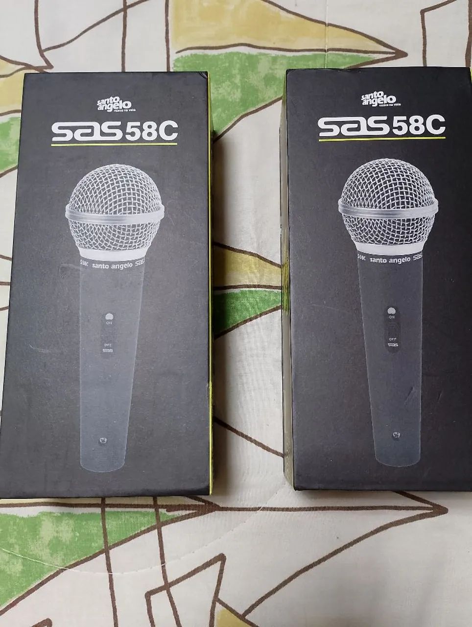 2 Microfones sas 58. Com cabos - Foto 3