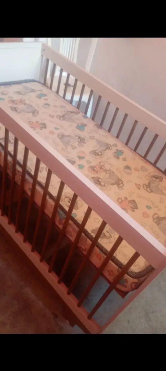 vende ser berço com colchão dorcel nunca usado - Foto 2