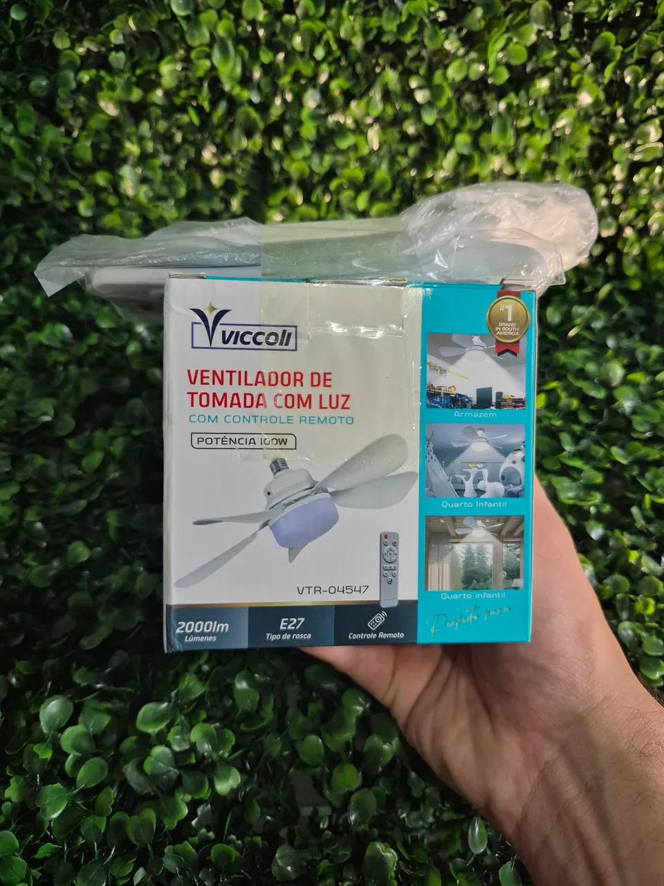 Ventilador de Teto Com Lâmpada LED 100W - Foto 4