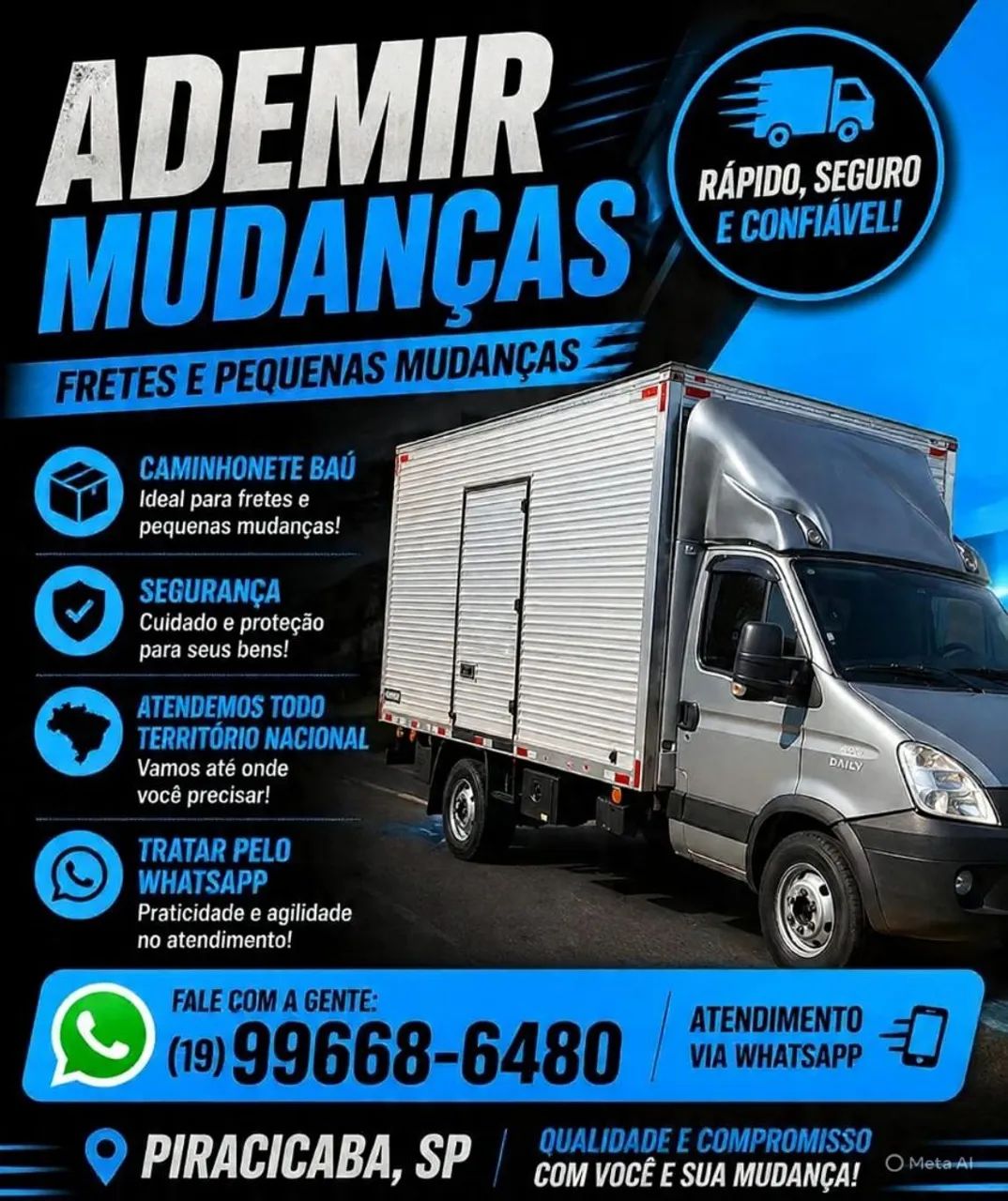 Fretes e pequenas mudanças 