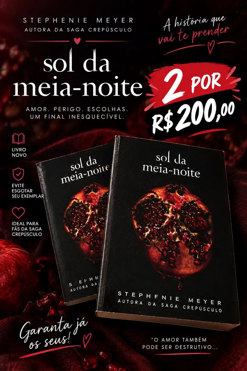 Livro o sol da meia noite 