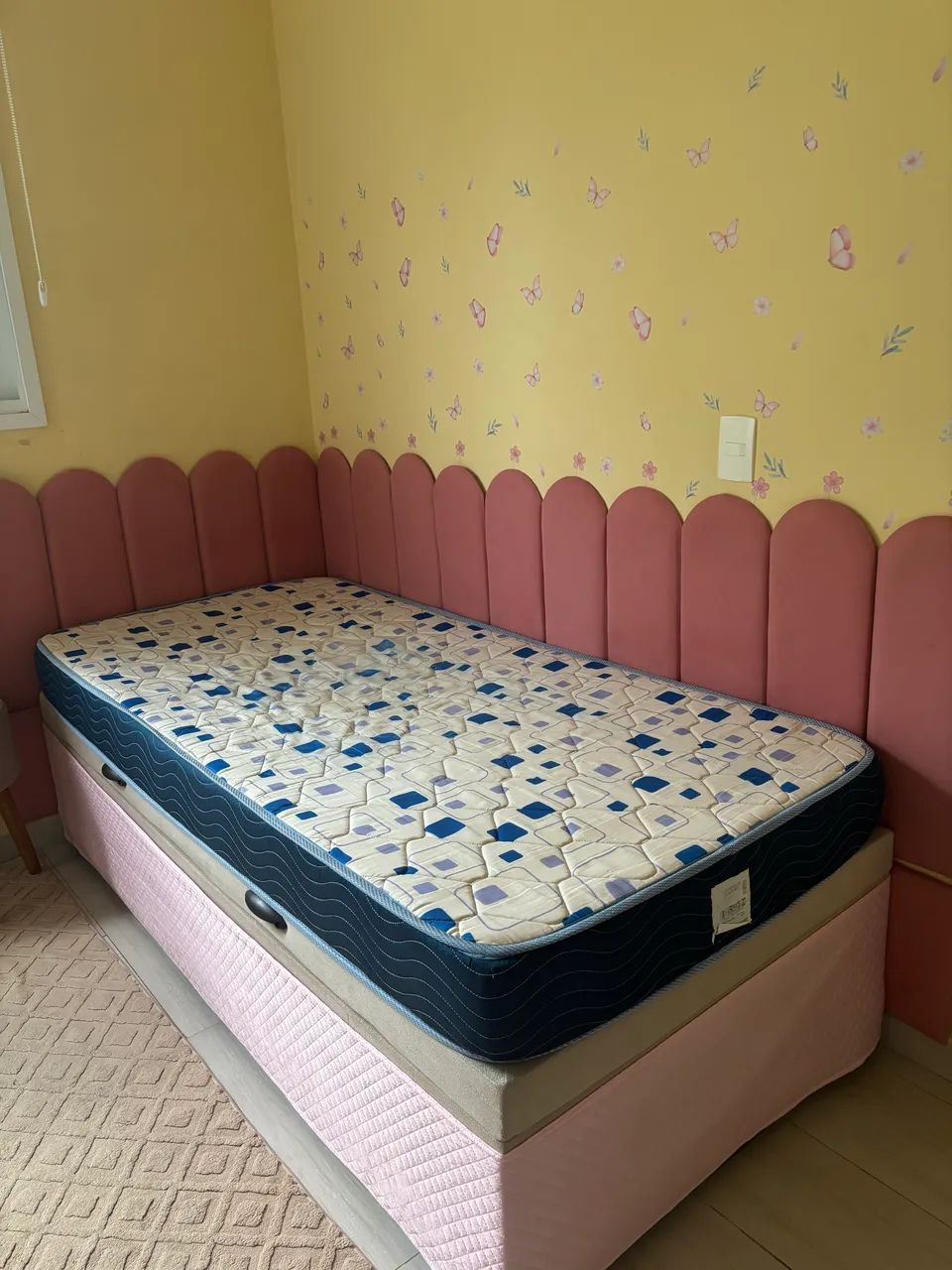 Cama baú com colchão e cabeceira solteiro  - Foto 2
