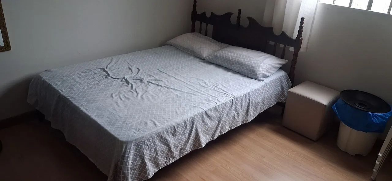 Cama casal madeira (com colchão) - Foto 2