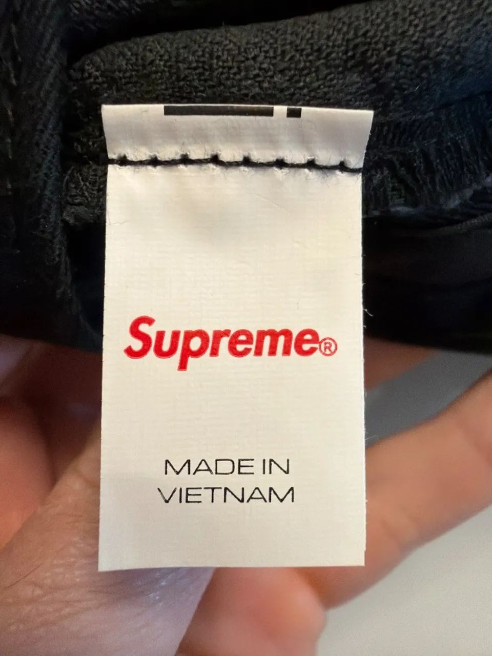 Boné Supreme Corduroy Camp Cap Black - Foto 5