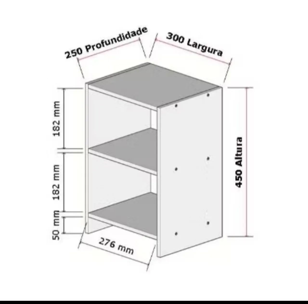Mesa de Cabeceira Minimalista - Nova e Funcional - Foto 2