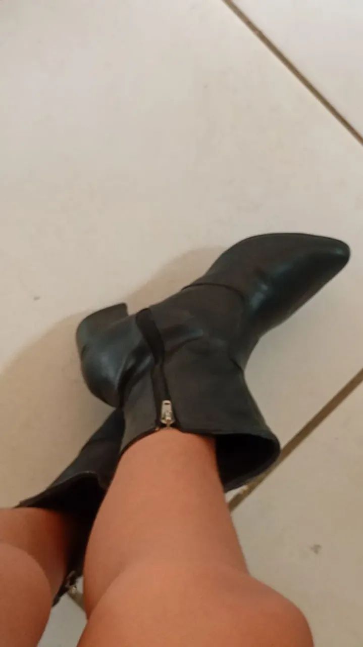Bota de couro sintético, preto - N36° - Foto 5