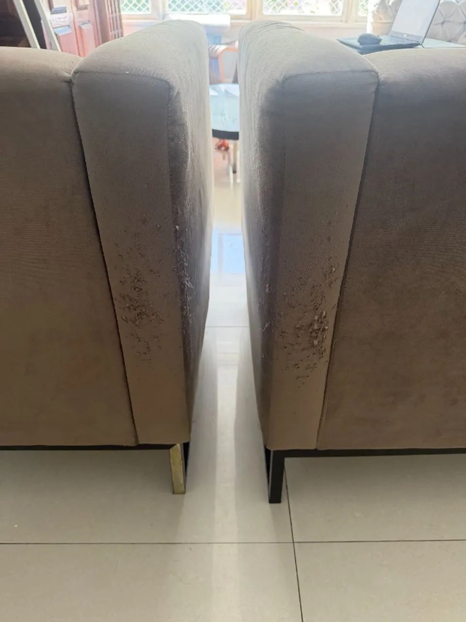 Par de Poltronas Estofadas Modernas - 80 × 70 × 76 cm - Foto 4