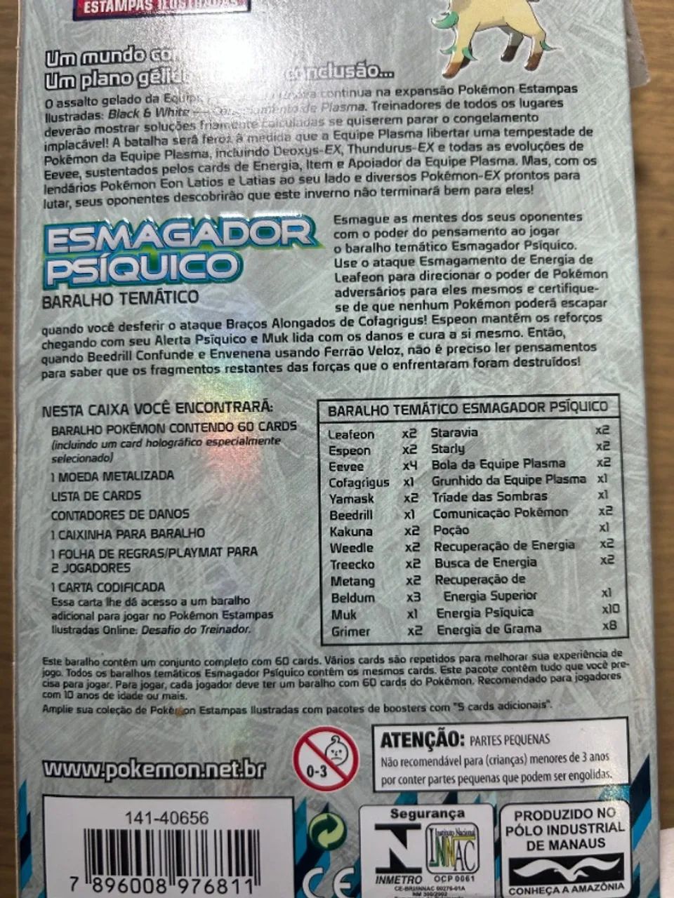 Deck Cartas Pokémon Esmagador Psíquico - Foto 3