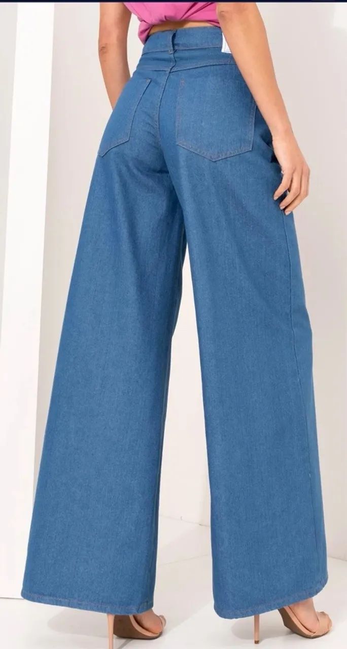 Calça jeans Colcci Pantalona tam 42 NOVA 