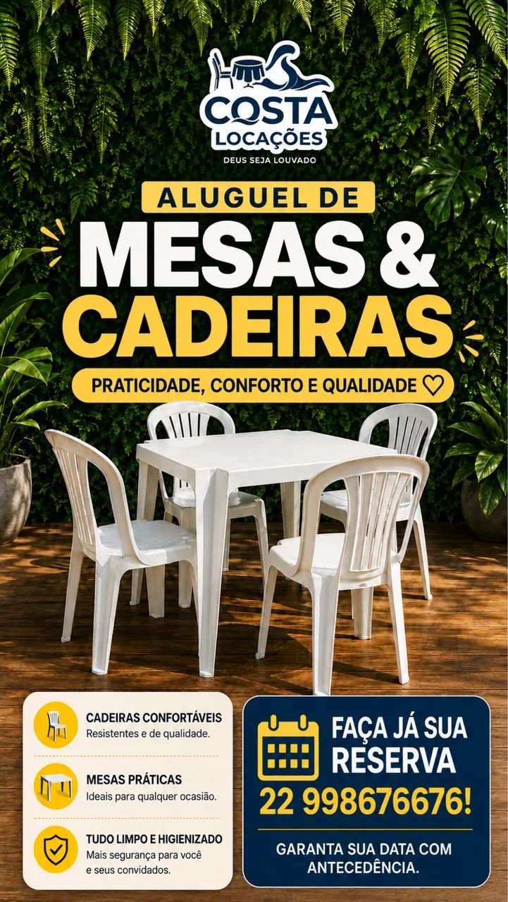 Aluguel de Mesas e Cadeiras em Saquarema - Foto 5