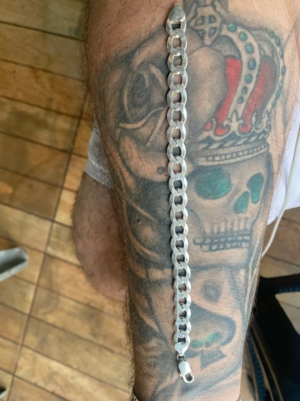 Pulseiras Prata 925 1x1 8MM ?GROSSA? - Foto 2