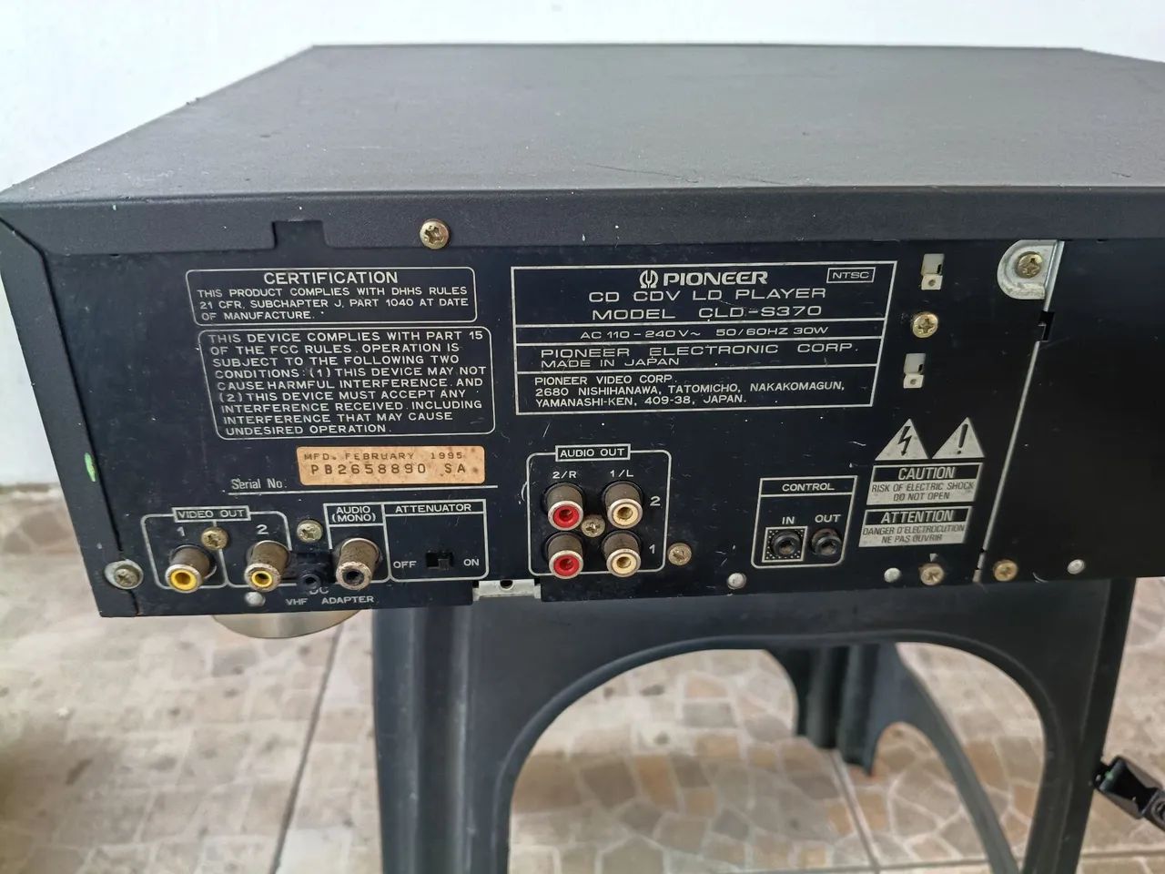 Ld Pioneer cld-e370 original  - Foto 5