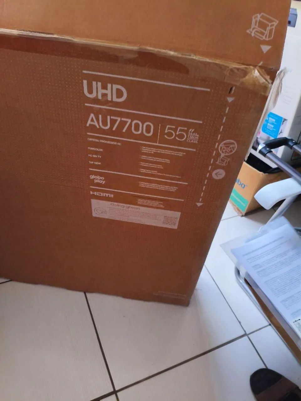 Vendo uma tv Samsung qled 55 polegadas 3 anos e 6 meses de queimou a tela  - Foto 2
