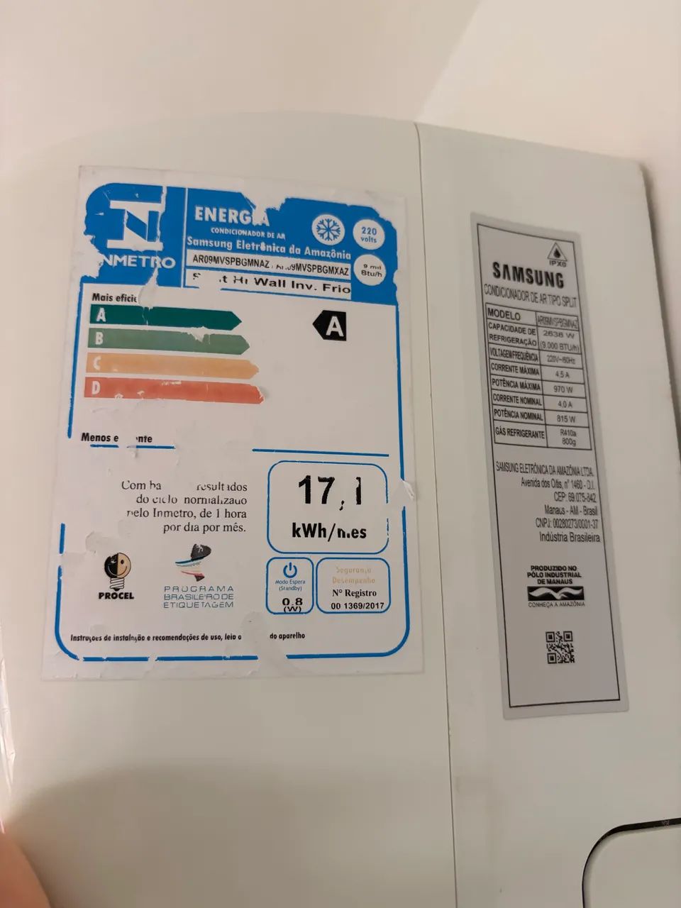 Split Samsung 9000 Digital Inverter com defeito na condensadora - Foto 2