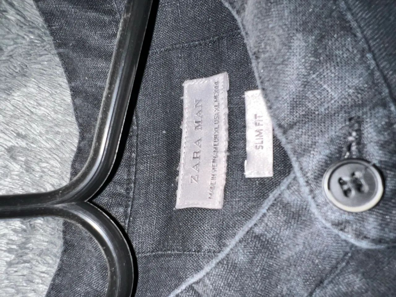 Camisa Zara Man Original - Slim Fit - Preta - Foto 2