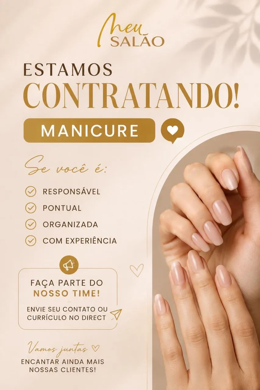 Estamos contratando MANICURE  - Foto 2