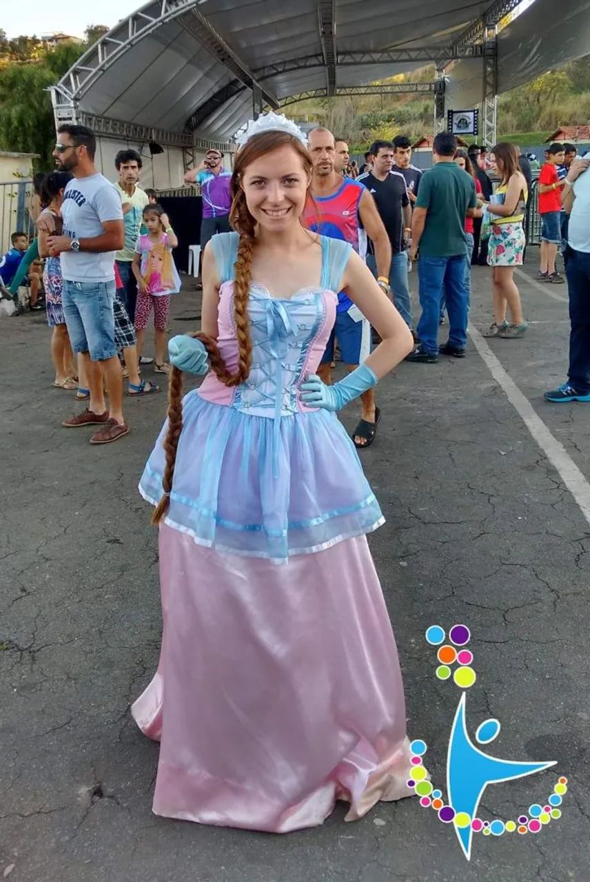 Vestido da Princesa Rapunzel 