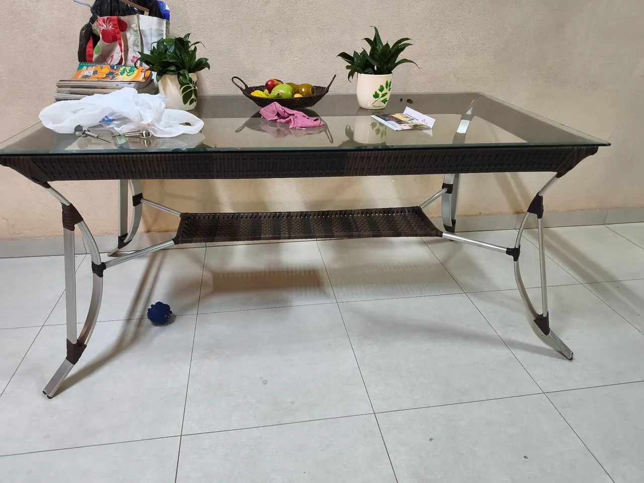 Mesa linda de varanda 