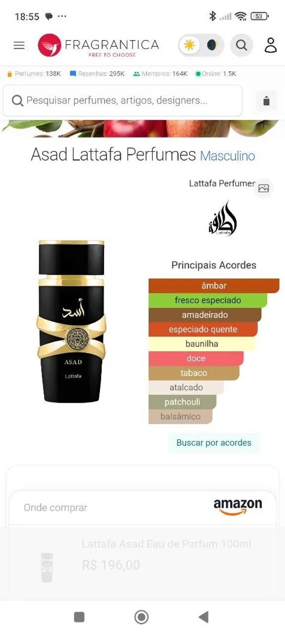 Asad Lattafa Perfumes Eau de Parfum - Perfume Masculino 100ml<br>Cód. MP166561 - Foto 5