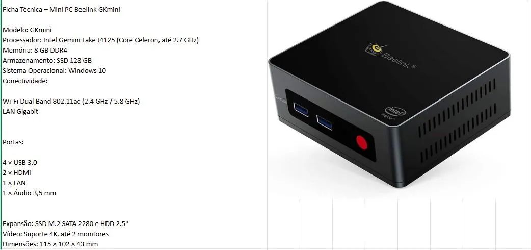 Mini PC GK