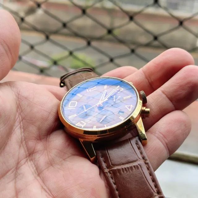 Relógio Masculino Chenxi Chronometer Marrom - Foto 4