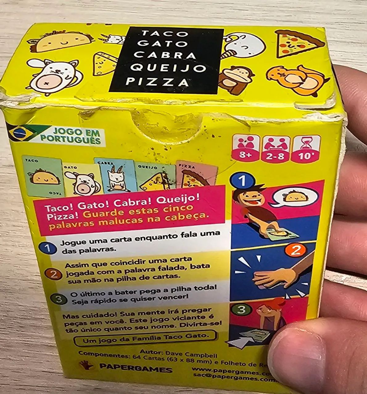 Jogo de Cartas:Taco Gato Babra Queijo Pizza - Foto 3
