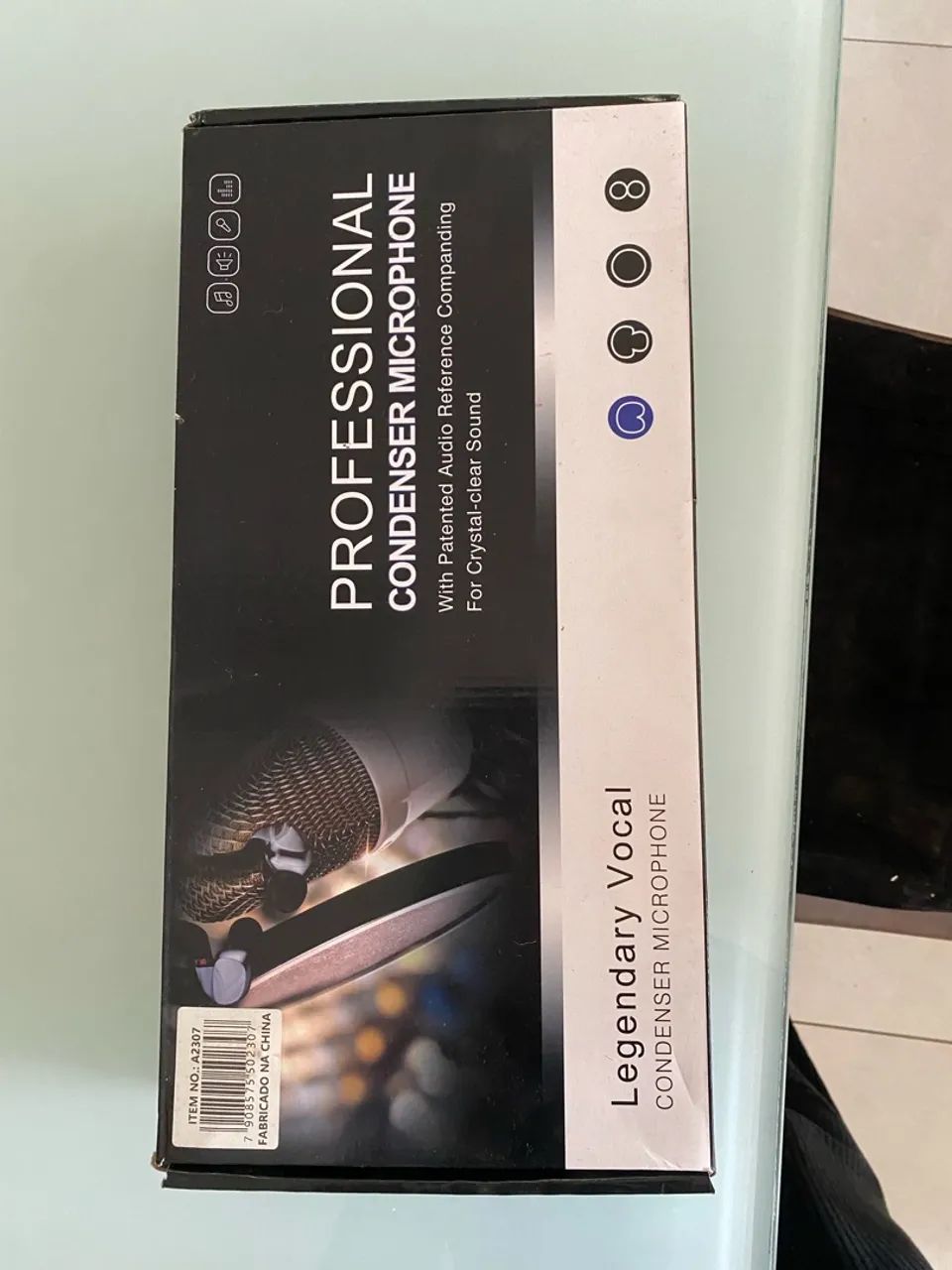 Microfone Condensador Profissional - Kit Completo