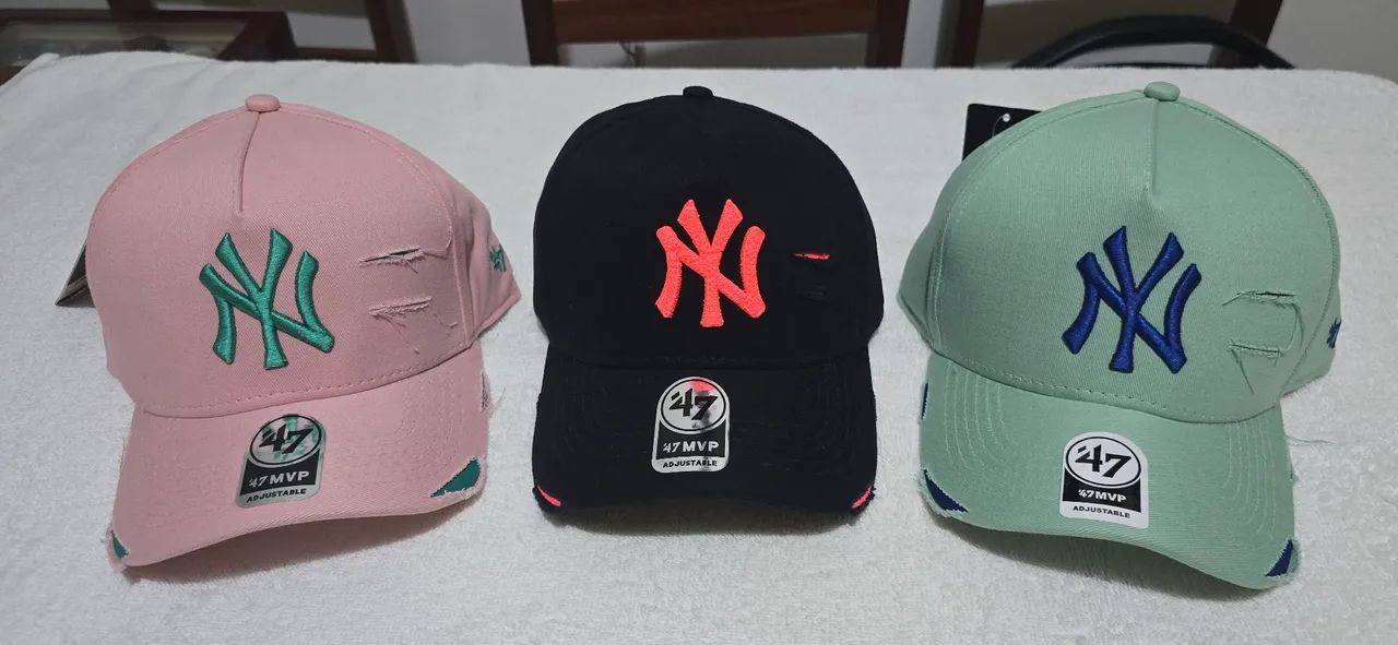 Bonés da New York estilo rasgadinho - Foto 2