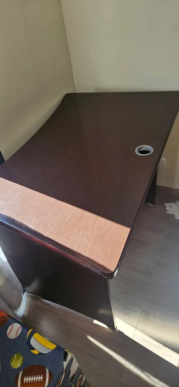 MESA DE ESCRITÓRIO SUPRA - MARROM - Foto 2