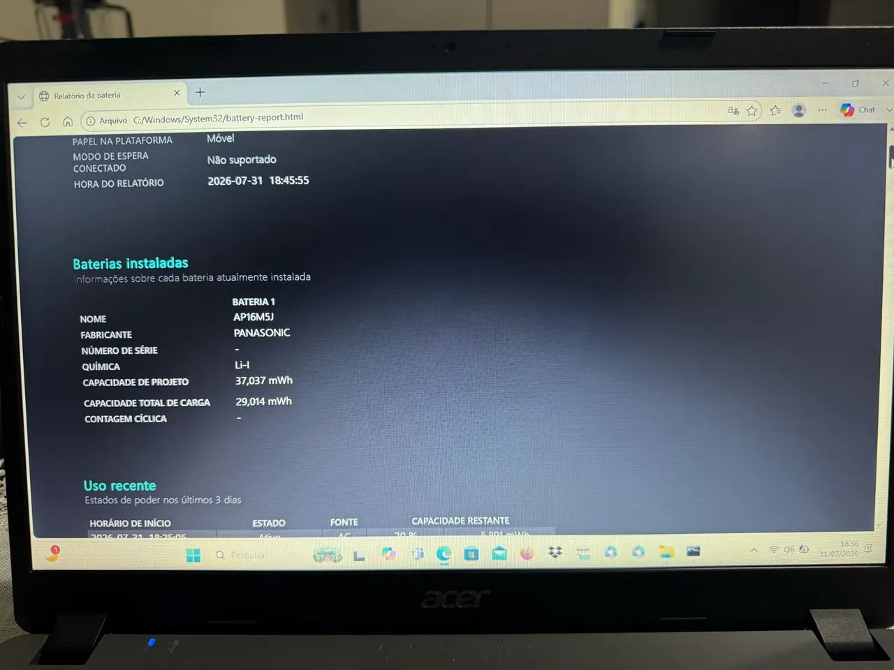 Notebook Acer Aspire 3 A315-56 - Foto 3