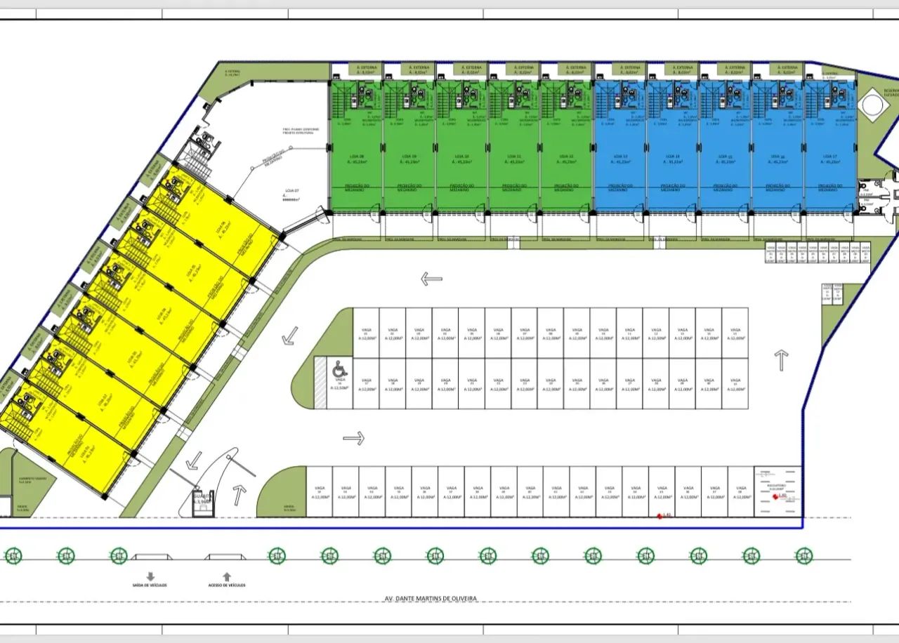 SALAS COMERCIAS, TÉRREA E MEZANINO, 100 m2 e 140  m2,  AV. D TRABALHADORES, C. COMERCIAL I - Foto 5