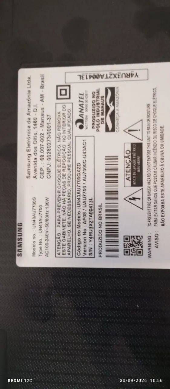 TV Samsung 43 polegadas funcionando perfeitamente esmart  TV não tem o controle tinha a an - Foto 5