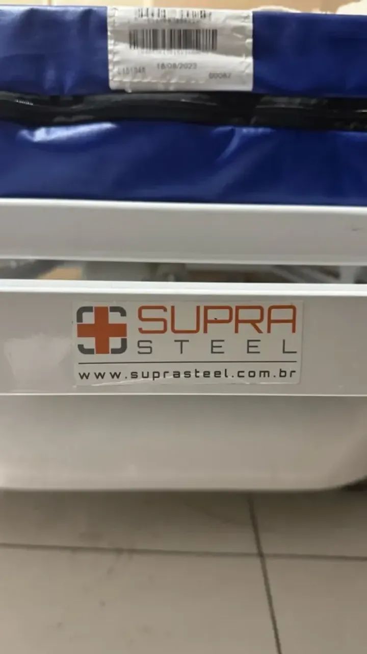 Cama Hospitalar Elétrica Supra Steel - Motorizada, com Grades e Colchão - Foto 3