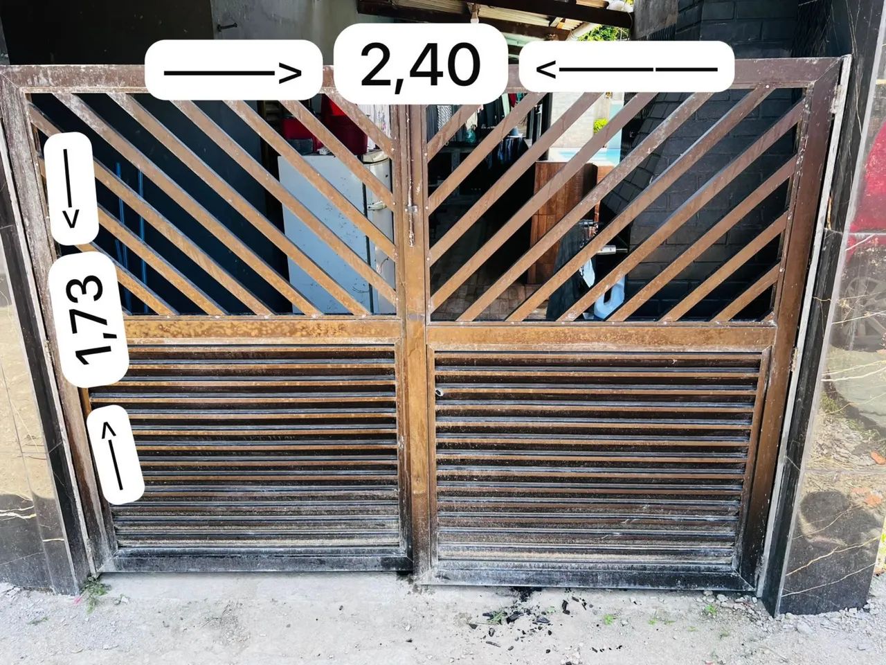 Portao de garagem e portao social  - Foto 2