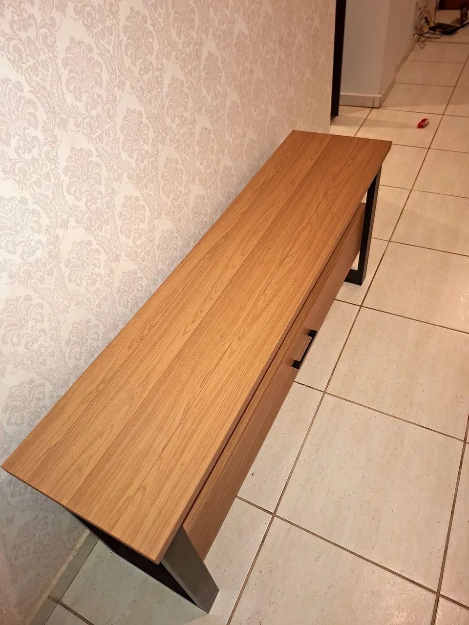 Rack 100% MDF,  Freijó E Preto 140 Cm  - Foto 4