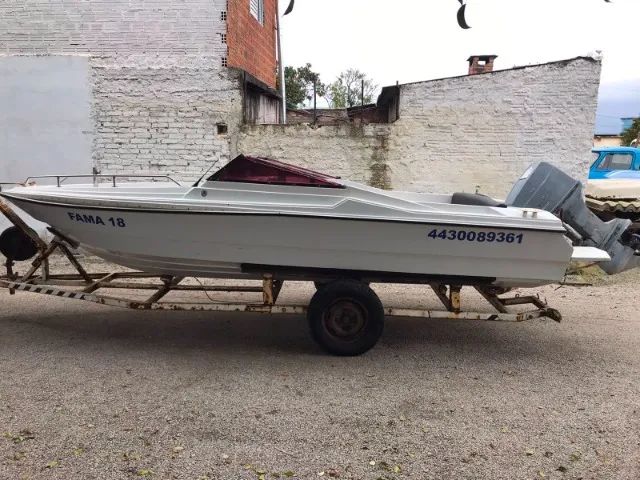 Lancha 16 pés 70 HP