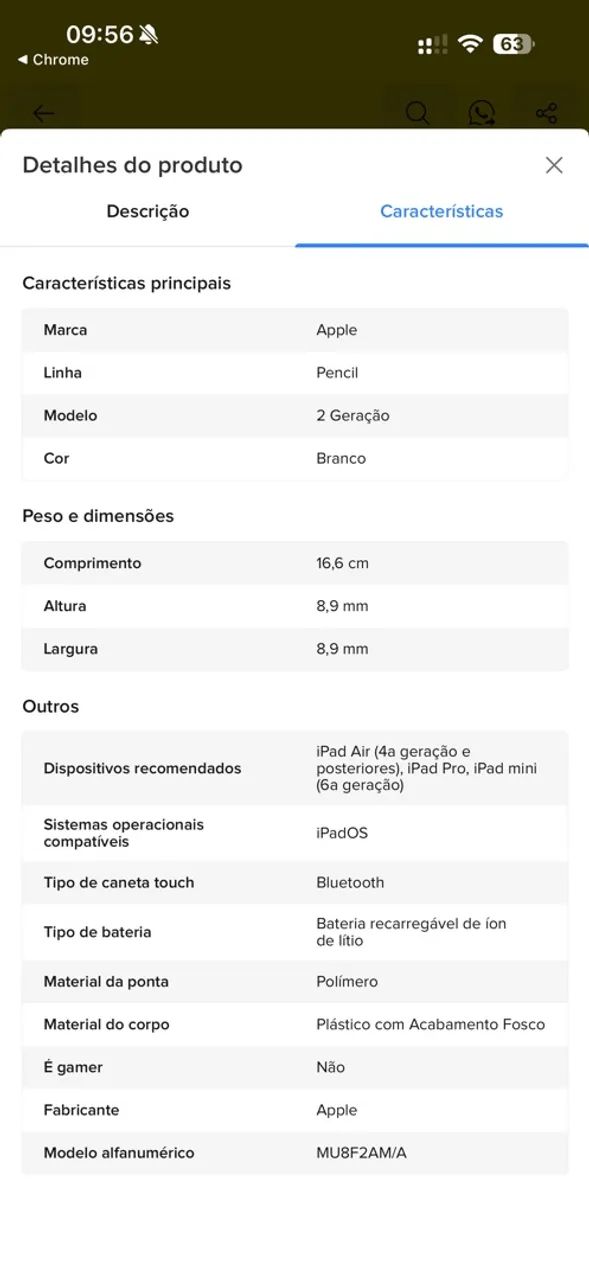 Apple Pencil 2  - Foto 5