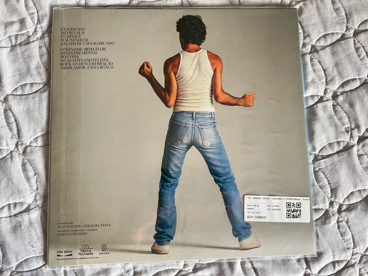 Lp vinil Cazuza Exagerado Três Selos  - Foto 2