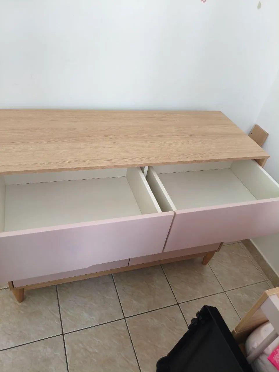 Kit quarto infantil com berço + cômoda + 3 nichos - Foto 5