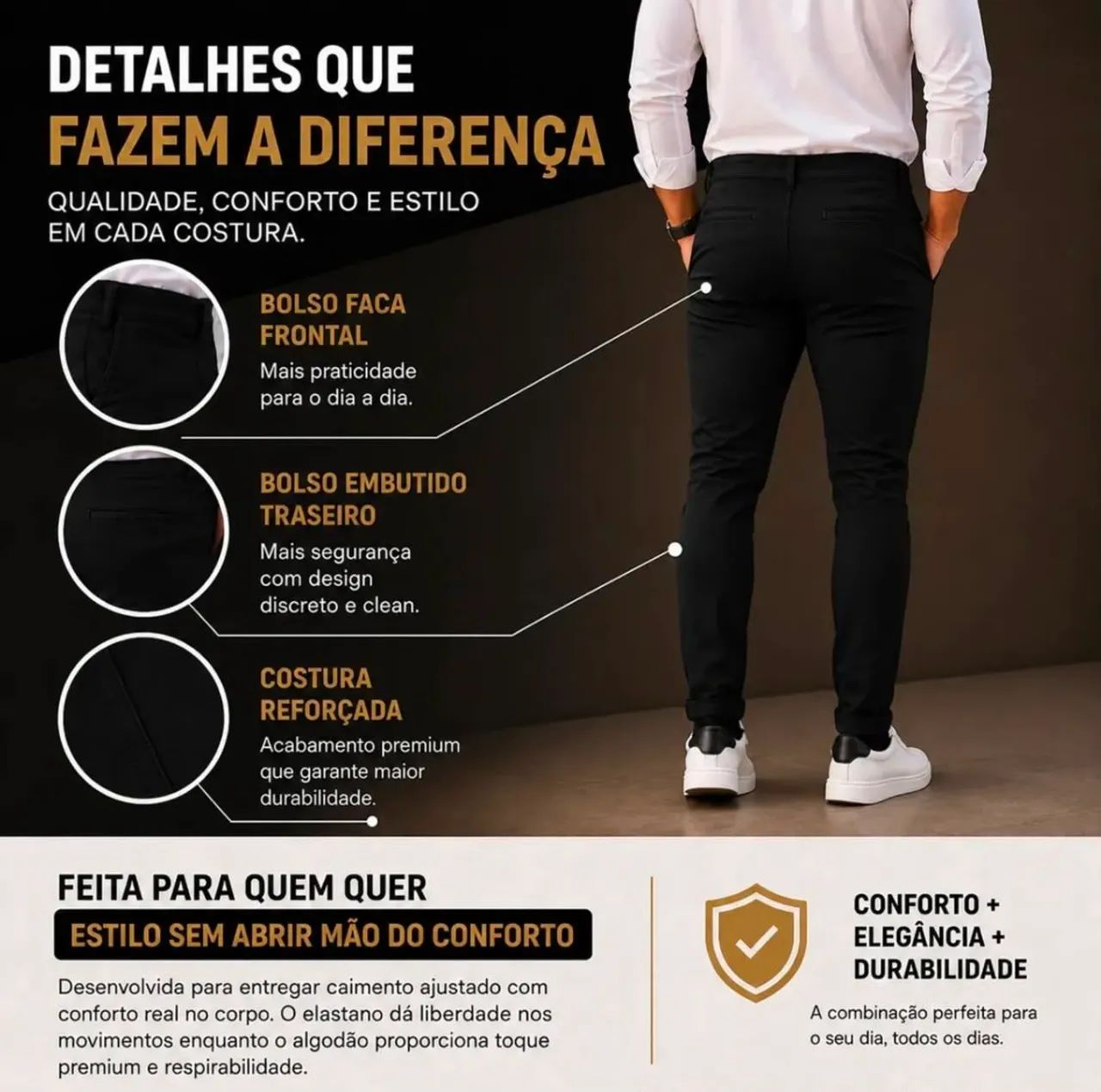 CALÇA MASCULINA  - Foto 3