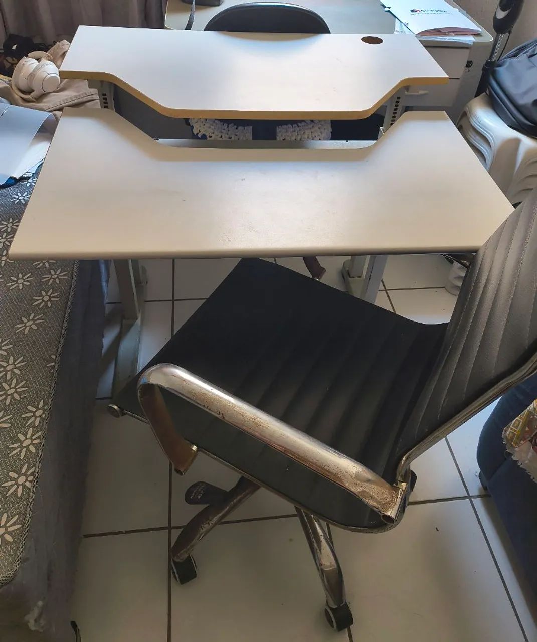 Mesa ajustável + cadeira (escritório) - Foto 2
