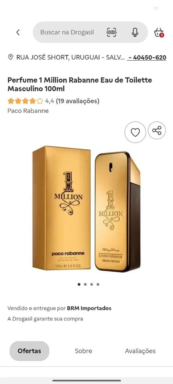 Perfume importado paco